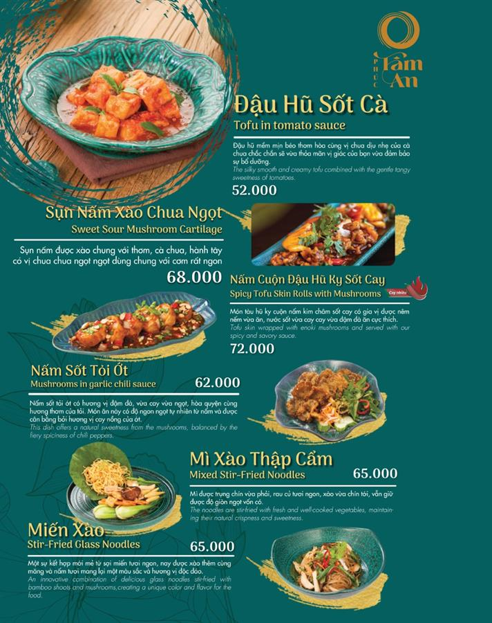 Món chính menu