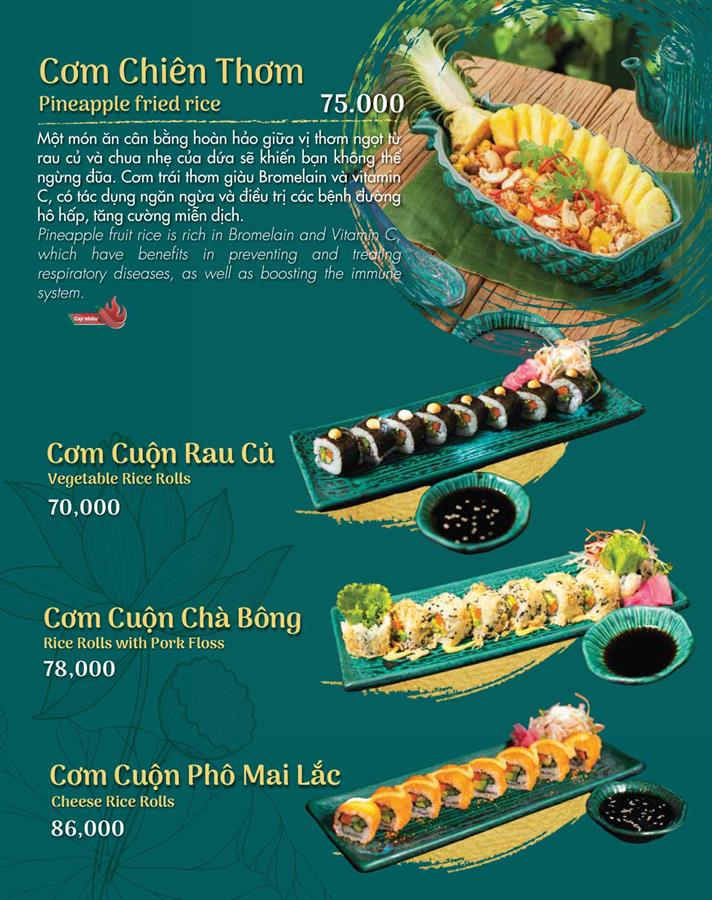 Món chính menu