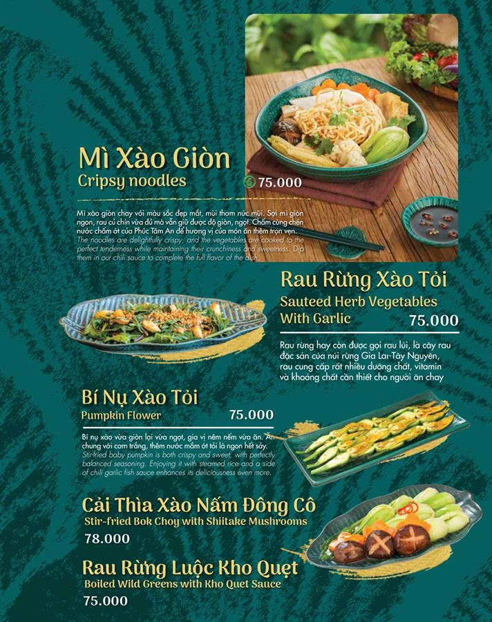 Món chính menu