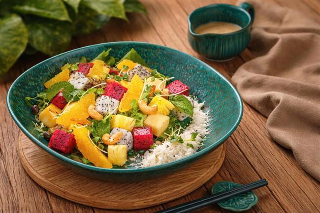 Cách làm món xà lách (salad) trộn chay vô cùng thơm ngon hấp dẫn | Nhà hàng chay - Phan Thiết Phúc Tâm An